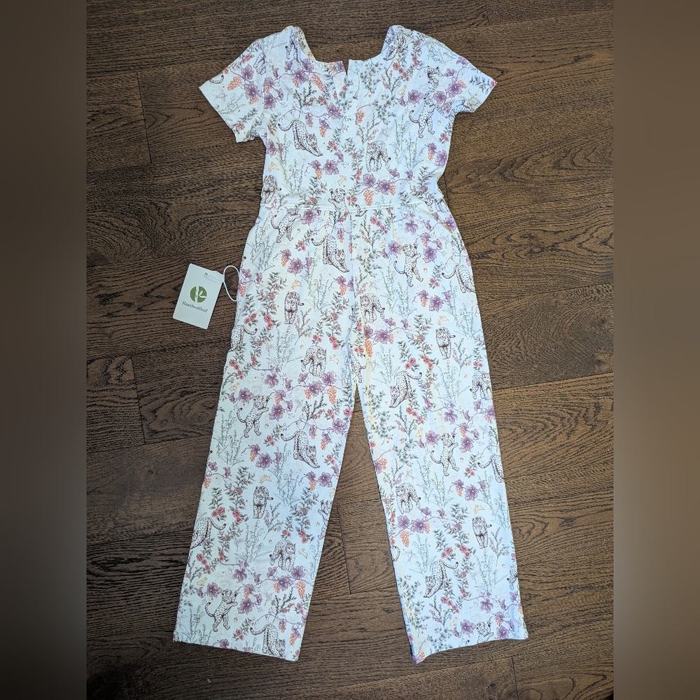 Bamboo Floral Patterned Jumpsuit